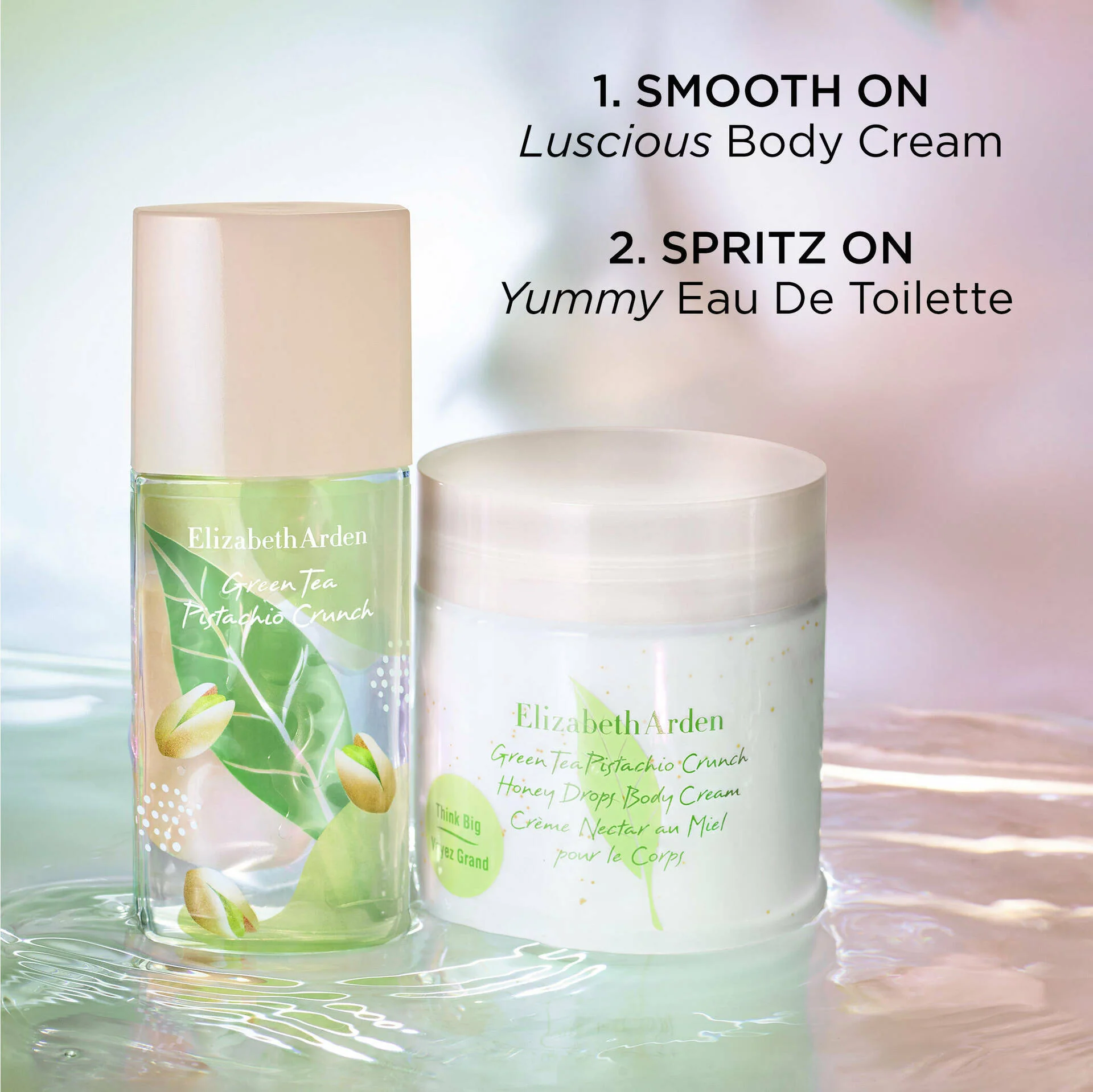 Green Tea Pistachio Crunch Eau De Toilette and Body Cream Duo - Image 2